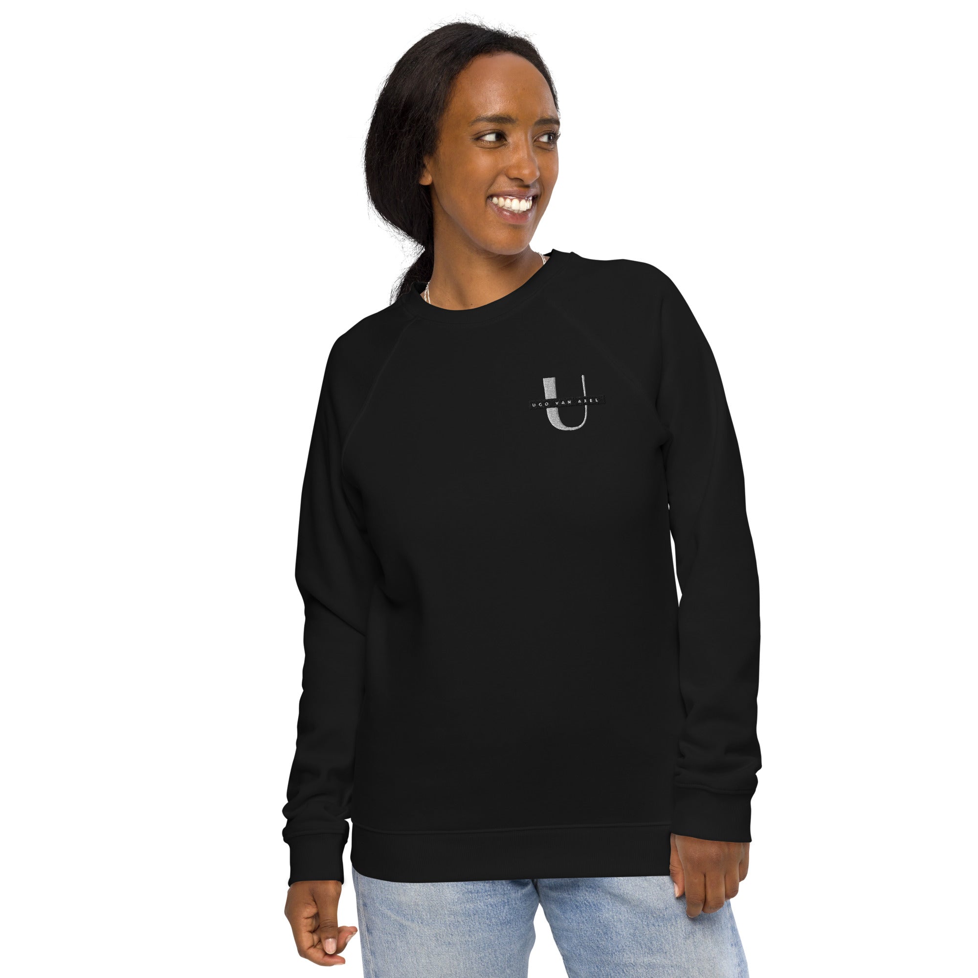 Unisex organic raglan sweatshirt – UGO VAN AXEL