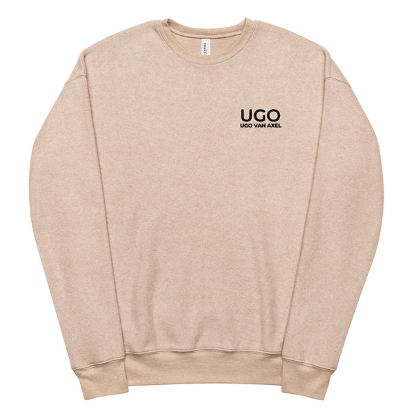 Unisex sueded fleece sweatshirt