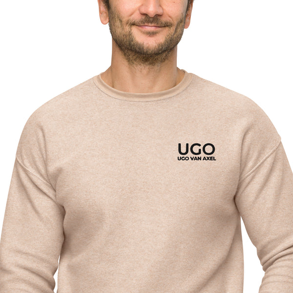 Unisex sueded fleece sweatshirt