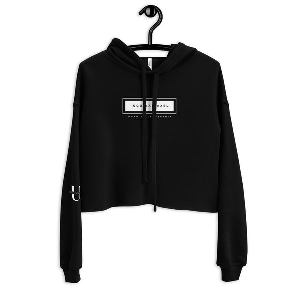 Black Crop Hoodie